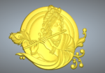 Premium 3D Lord Krishna Bas-Relief Wall Panel 2 - Image 5