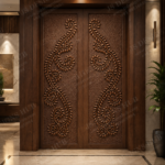 Elegant Floral Vine CNC Door Panel Design | Premium Decorative Relief for ArtCAM, Aspire & CNC Routers