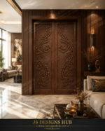 Elegant Floral Vine CNC Door Panel Design | Premium Decorative Relief for ArtCAM, Aspire & CNC Routers - Image 2